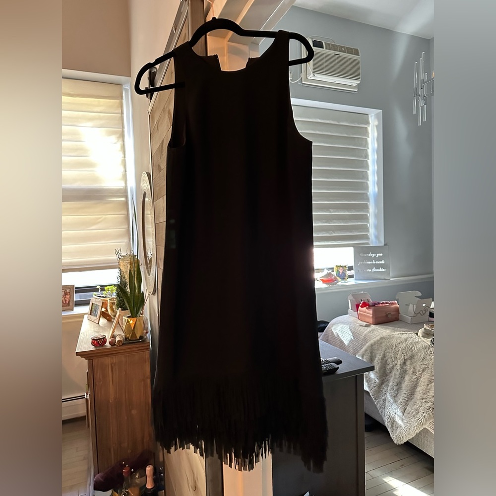 Fringe bottom shift dress